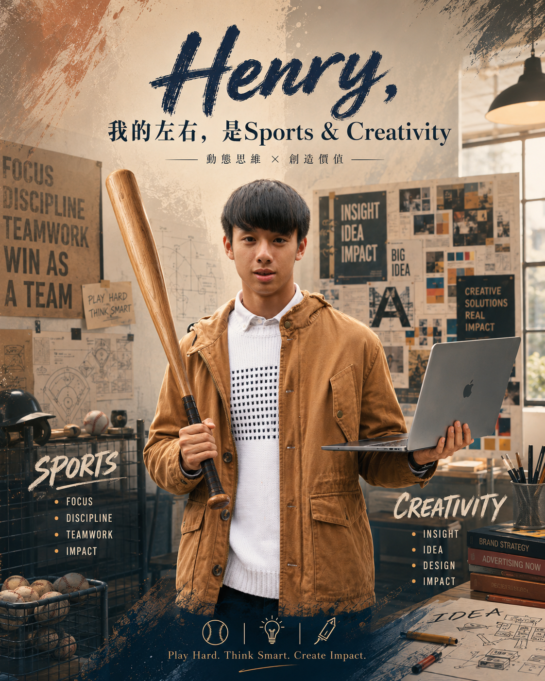 Henry， 我的左右，是 Sports &amp; Creativity