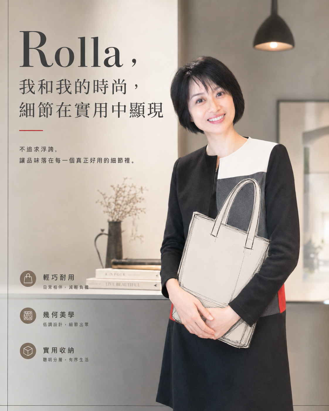 Rolla， 我和我的時尚， 細節在實用中顯現