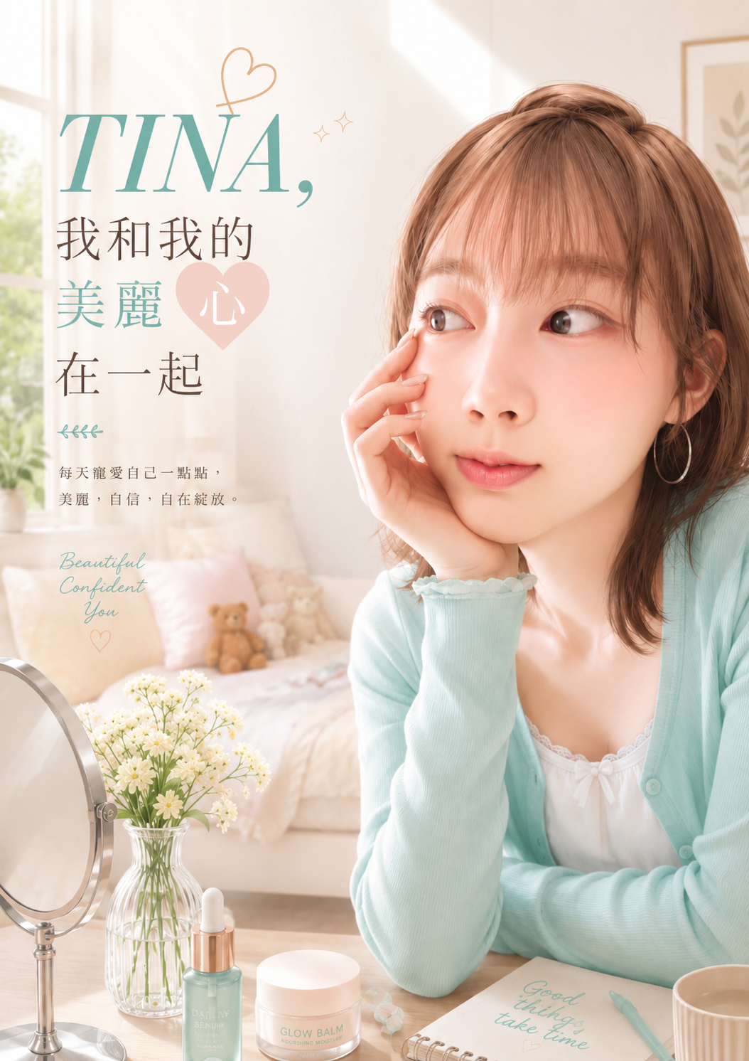 TINA, 我和我的美麗。心  在一起
