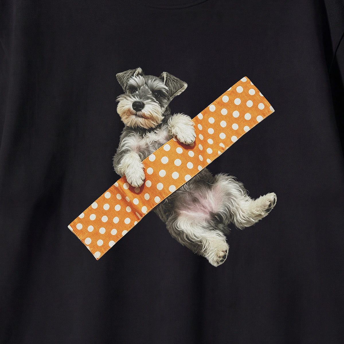 Rakuink official 膠帶雪納瑞圖案T恤 Tape Schnauzer Graphic T-Shirt