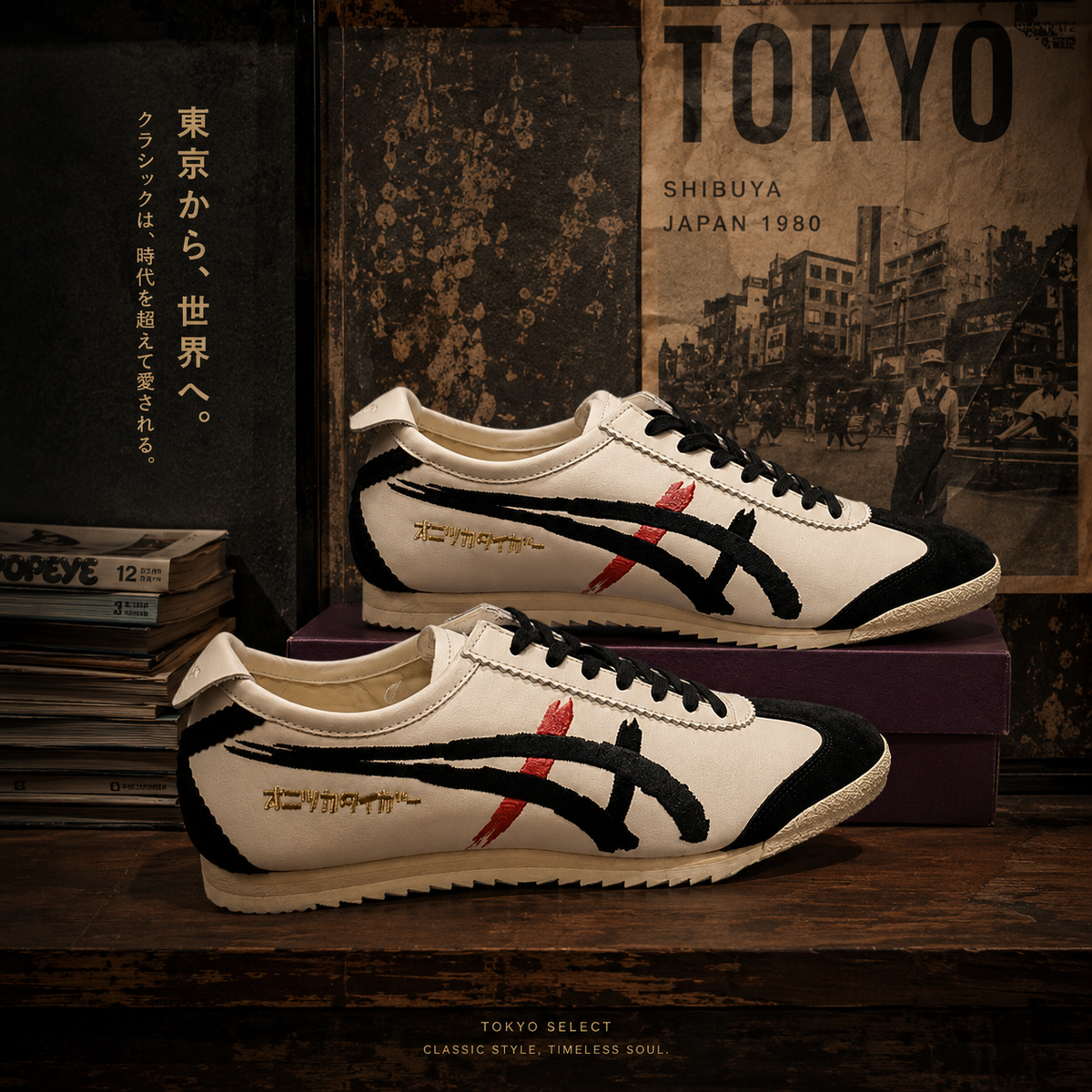 Onitsuka Tiger MEXICO 66 DELUXE（黑潑墨）