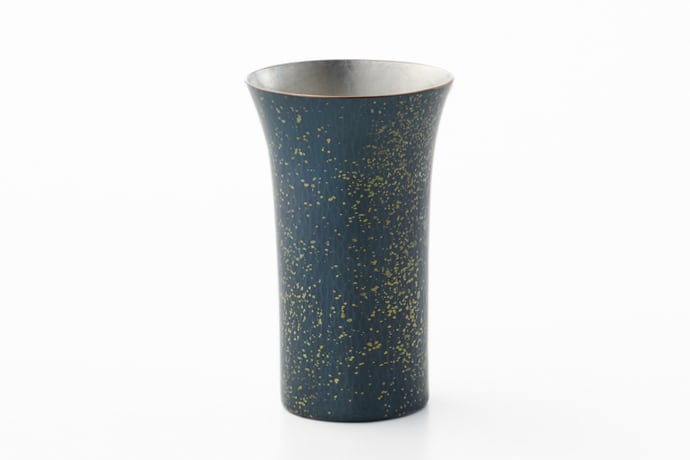 新潟 燕三条 玉川堂 散金青色啤酒杯 (250ml)