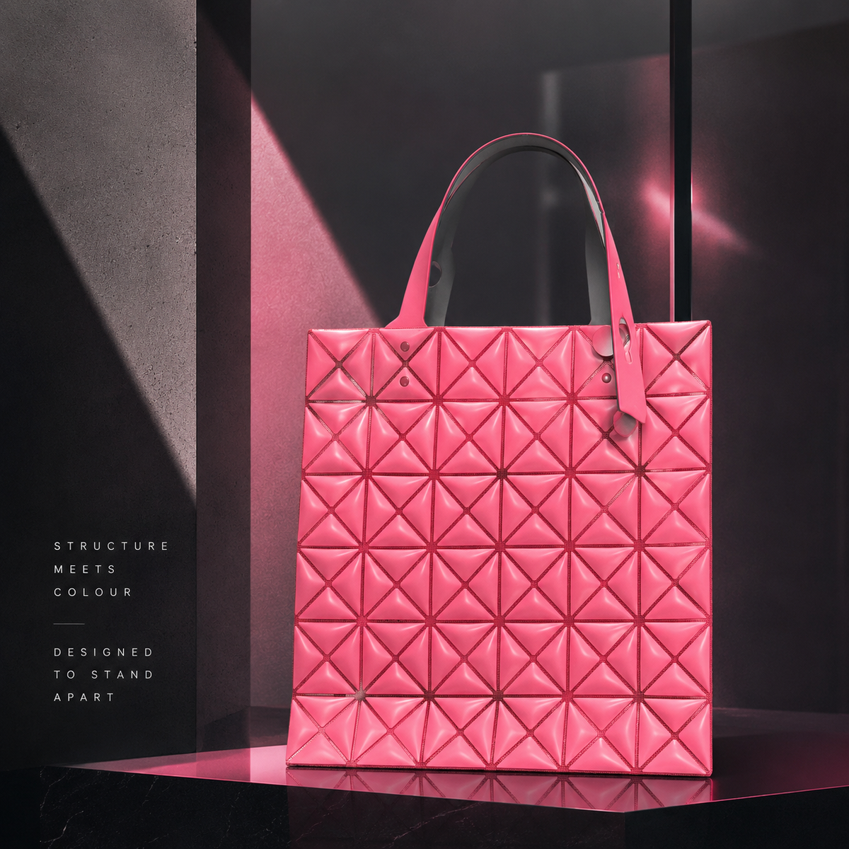 BAO BAO ISSEY MIYAKE 迷你幻視托特包 MINIATURE (紅色）
