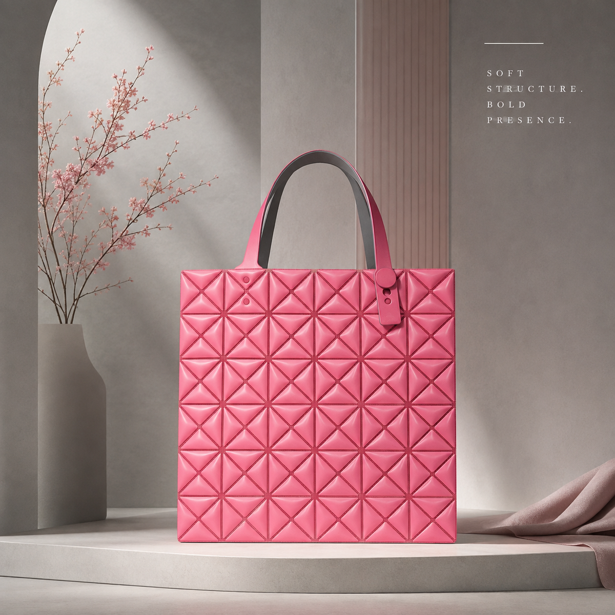 BAO BAO ISSEY MIYAKE 迷你幻視托特包 MINIATURE (紅色）