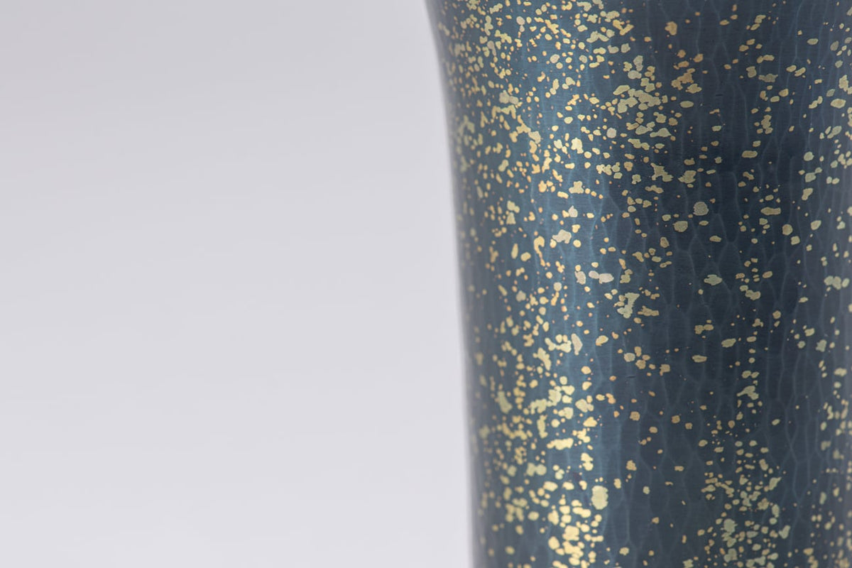 新潟 燕三条 玉川堂 散金青色啤酒杯 (250ml)